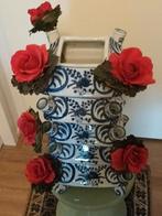 Tulpenvaas 5-delig - delfts blauwkleuren.H: ca 53cm, Ophalen, Overige kleuren, Aardewerk of Porselein, Zo goed als nieuw