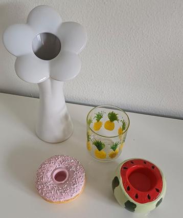 Kaarsen standaard donut, watermeloen enz beschikbaar voor biedingen