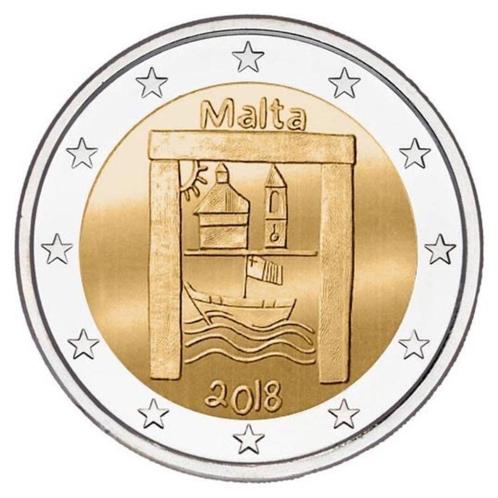 2 euro Malta “Cultureel Erfgoed’’ UNC 2018, Postzegels en Munten, Munten | Europa | Euromunten, Losse munt, 2 euro, Malta, Verzenden