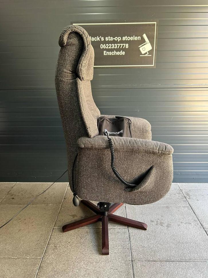 Sta op stoel merk prominent, Huis en Inrichting, Fauteuils, Zo goed als nieuw, Stof, 50 tot 75 cm, Minder dan 75 cm, Ophalen