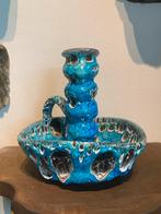 Fatlava kandelaar retro keramiek bay west germany emaux, Antiek en Kunst, Verzenden