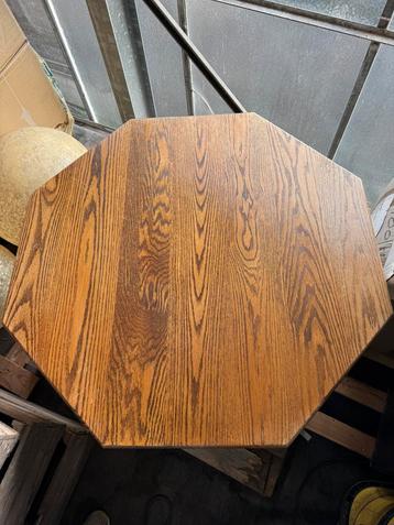 Donker eiken salontafel 100x45cm