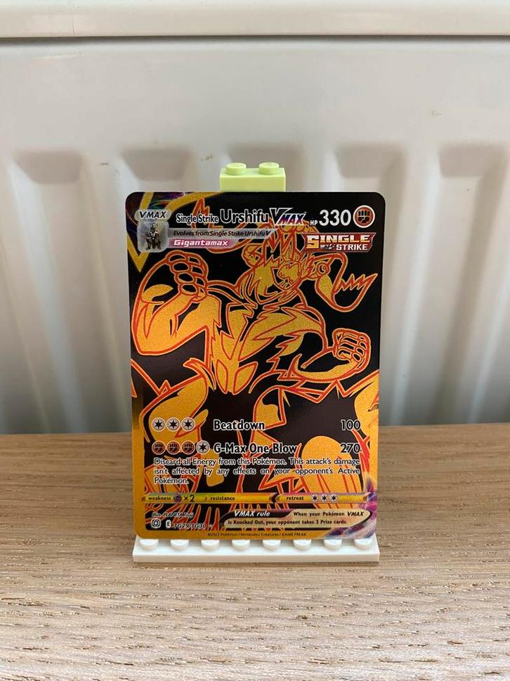 Single Strike Urshifu Vmax Gold TG29/TG30 - Pokemon kaart, Hobby en Vrije tijd, Verzamelkaartspellen | Pokémon, Nieuw, Losse kaart
