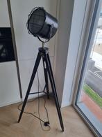 Mooie industriële vloerlamp in het zwart, Ophalen, Zo goed als nieuw, Industrieel, 150 tot 200 cm