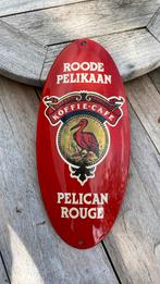 Emaille reclamebord Roode Pelikaan pelican Rouge koffie cafe, Ophalen of Verzenden