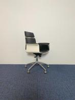 7 x Vergaderstoel Vepa Fado-KKH - zwart leder, chroom frame