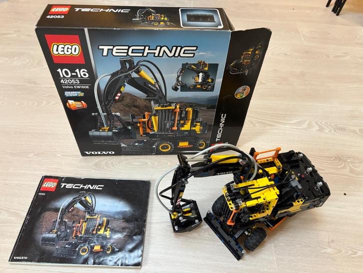 LEGO TECHNIC 42053 Volvo EW160E met POWER FUNCTIONS 8293, Kinderen en Baby's, Speelgoed | Duplo en Lego, Zo goed als nieuw, Lego