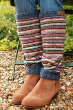 Gestreepte beenwarmers – DENVER, Sokken en Kniesokken, Overige kleuren, Nieuw, Overige maten