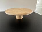 Houten serveerplank op voet / Taartplateau 28 cm., Huis en Inrichting, Woonaccessoires | Etagères, Ophalen of Verzenden, Zo goed als nieuw