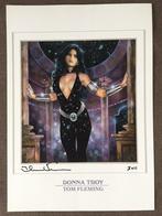 Comic Artprint Donna Troy Tom Fleming sexy Original signiert, Antiek en Kunst, Verzenden