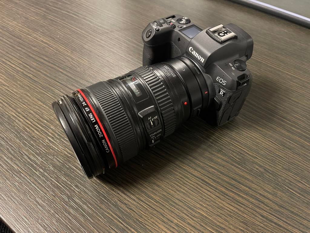 Canon EOS R NIEUW met 24-104mm f/4 lens Minder dan 5K click, Canon, Compact, Ophalen of Verzenden, Zo goed als nieuw