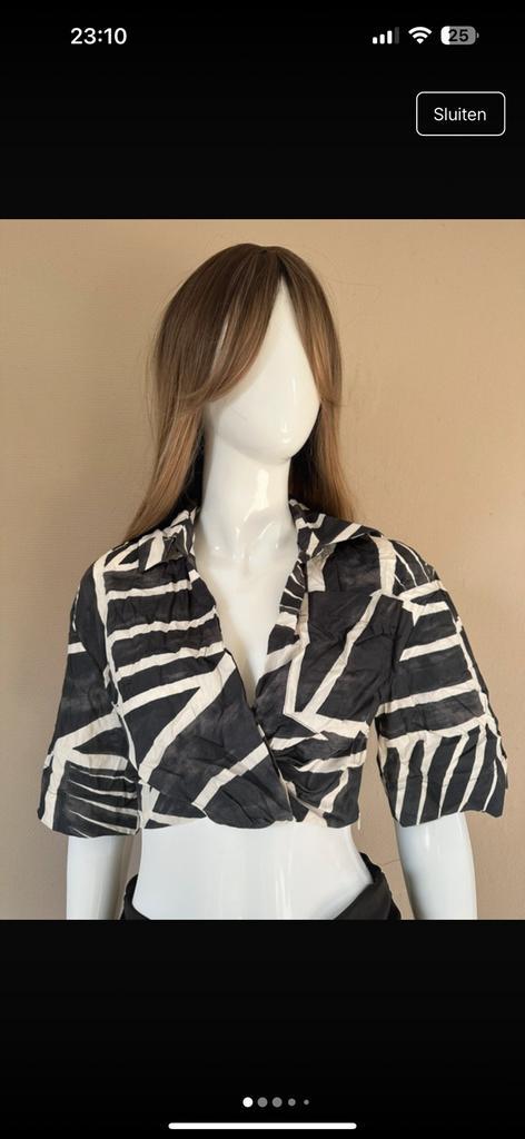 Zara crop top, Kleding | Dames, Tops, Zo goed als nieuw, Maat 34 (XS) of kleiner, Zwart, Ophalen of Verzenden
