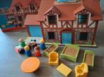Vintage Fisher Price huis met doos, Ophalen of Verzenden, Gebruikt, Speelset