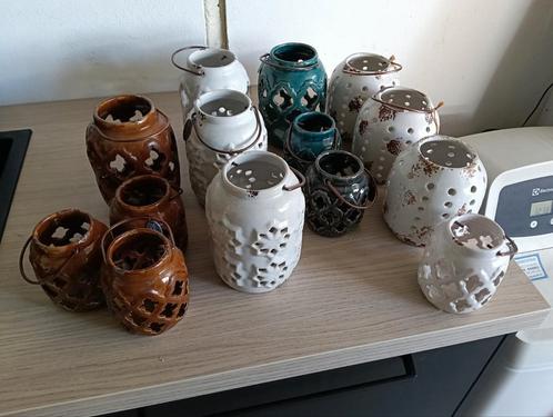 14 windlichtjes Riverdale. Verschillende kleuren., Huis en Inrichting, Woonaccessoires | Kandelaars en Kaarsen, Zo goed als nieuw