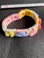 Schakel armband met klik bedels vintage jaren 80, Ophalen of Verzenden, Gebruikt