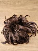 Haar elastiek met bruin nephaar, Ophalen of Verzenden, Zo goed als nieuw, Pruik of Haarverlenging