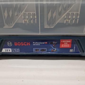 BOSCH GSR 18V-55  2x GBA 18V 5,0 Ah Accu | Nieuw beschikbaar voor biedingen