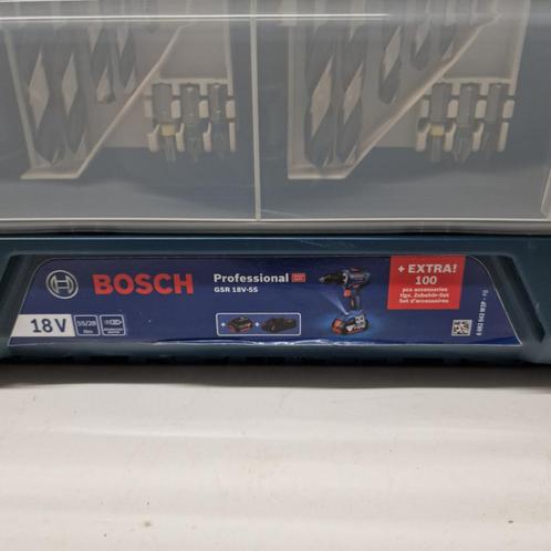 BOSCH GSR 18V-55  2x GBA 18V 5,0 Ah Accu | Nieuw, Doe-het-zelf en Verbouw, Gereedschap | Handgereedschap, Nieuw