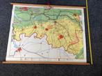 Oude schoolkaart landkaart Noord Brabant, Antiek en Kunst, Antiek | Schoolplaten, Ophalen, Aardrijkskunde