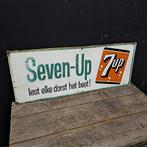 Seven-Up 7up blikken reclamebord, Ophalen, Gebruikt, Reclamebord