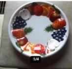 Design fruitschaal kunststof diameter 38 cm, Huis en Inrichting, Kunststof, Schaal, Rond, Ophalen of Verzenden