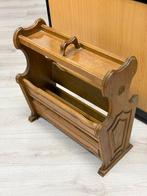 Vintage hout Houten tijdschriftenrek krantenbak lectuurbak, Huis en Inrichting, Woonaccessoires | Krantenbakken en Lectuurbakken