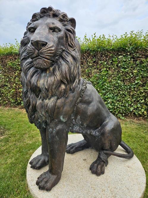 BRONZEN KOPPEL GROTE LEEUWEN AAN BETAALBARE PRIJS, OOK ANDER, Tuin en Terras, Tuinbeelden, Nieuw, Overige materialen, Ophalen of Verzenden