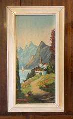 Thomas Laman - Berglandschap (olieverf op doek), Ophalen of Verzenden