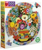 eeBoo - Purple Bird & Flowers - 500 stukjes, Hobby en Vrije tijd, Ophalen of Verzenden, 500 t/m 1500 stukjes, Nieuw, Legpuzzel