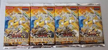 4X Yu-Gi-Oh! Raging Battle Booster 1st Edition beschikbaar voor biedingen