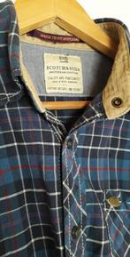 Scotch & Soda Overhemd Geruit Multicolored Blauw medium ZGAN, Kleding | Heren, Overhemden, Blauw, Ophalen of Verzenden, Scotch & Soda