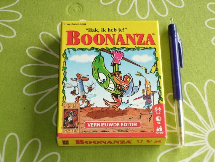 Boonanza - Hak, ik heb je! - vernieuwde editie, Hobby en Vrije tijd, Gezelschapsspellen | Kaartspellen, Zo goed als nieuw, Drie of vier spelers