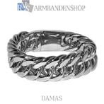 Rvs stalen heren armband "Damas". 22.8 cm lang RVS zilver, Verzenden, Nieuw, Zilver, Staal