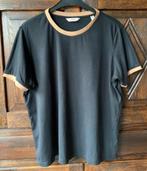 Zwarte top lichtbruine-beige bies; 48/50; Women Essentials, Kleding | Dames, Ophalen of Verzenden, Zo goed als nieuw, Zwart, Shirt of Top