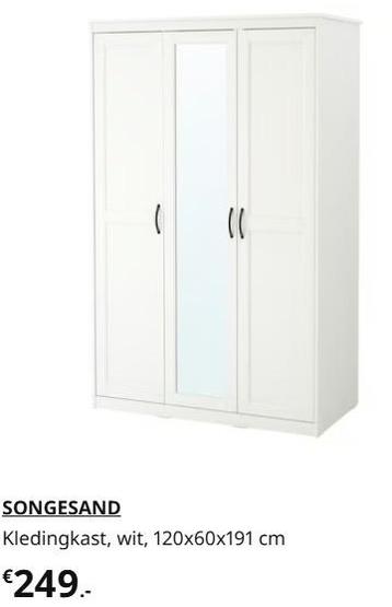 Songesand kledingkast Ikea beschikbaar voor biedingen