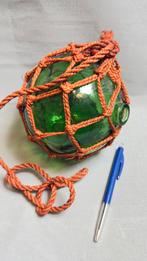 Vintage Groene Glas #Visnet #Boei - 1960 #Vintage, Ophalen of Verzenden, Zo goed als nieuw
