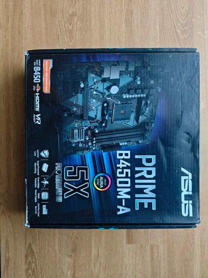 Nieuwe ASUS Prime B450M-A Moederbord, Computers en Software, Moederborden, Nieuw, AMD, DDR4, Ophalen of Verzenden