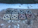 8 Patioblokken (beton), Ophalen, Gebruikt, Blok, 25 cm of meer