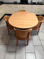 Keukentafel, Huis en Inrichting, Tafels | Eettafels, Ophalen, Gebruikt, Vier personen, Ovaal