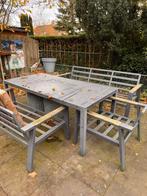 Lounge set  volledige set in goede staat, Ophalen, Gebruikt, Bank, 6 zitplaatsen