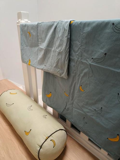 Dekbedovertrekset en kussen banaan IKEA, Huis en Inrichting, Slaapkamer | Beddengoed, Zo goed als nieuw, Dekbedovertrek, Eenpersoons