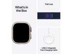 Apple Watch Ultra 2 49MM Natural Titanium Blue TL Nieuw, Sieraden, Tassen en Uiterlijk, Smartwatches, Apple, Zwart, IOS, Ophalen of Verzenden