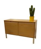 Vintage Audio Platenspeler Kastje Kinnarps Jaren 80 Roldeur, Huis en Inrichting, Gebruikt, Met deur(en), Vintage, 50 tot 100 cm