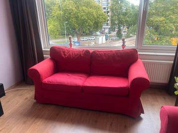 2 x IKEA Ektorp Tweezits Bank met poef - afbeelding 2