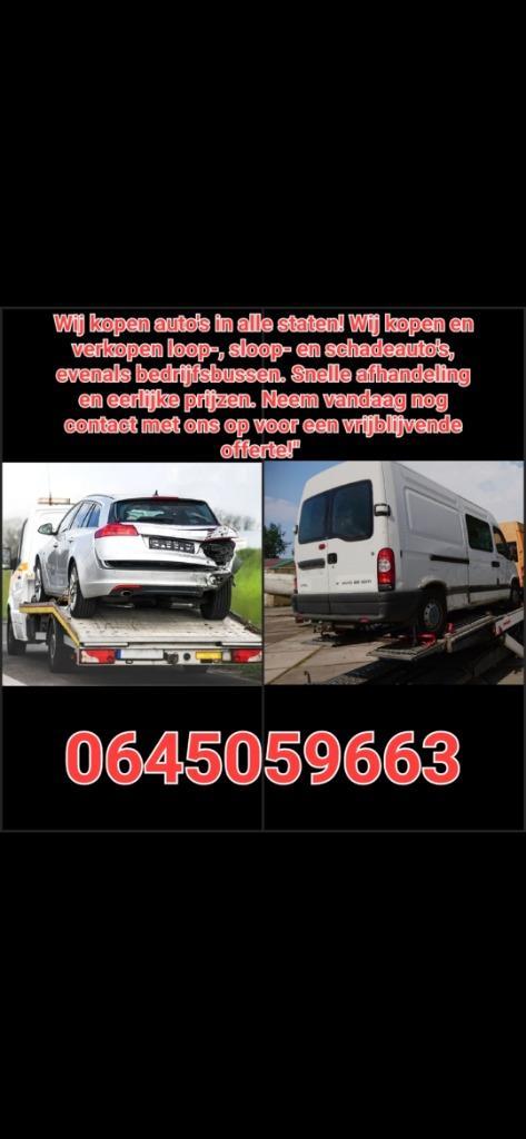 Auto inkoop loop sloop of schade auto gezocht!, Auto diversen, Auto Inkoop