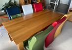 Grote massief blank eiken eettafel, Huis en Inrichting, Tafels | Eettafels, Ophalen, Gebruikt, Eikenhout, 50 tot 100 cm