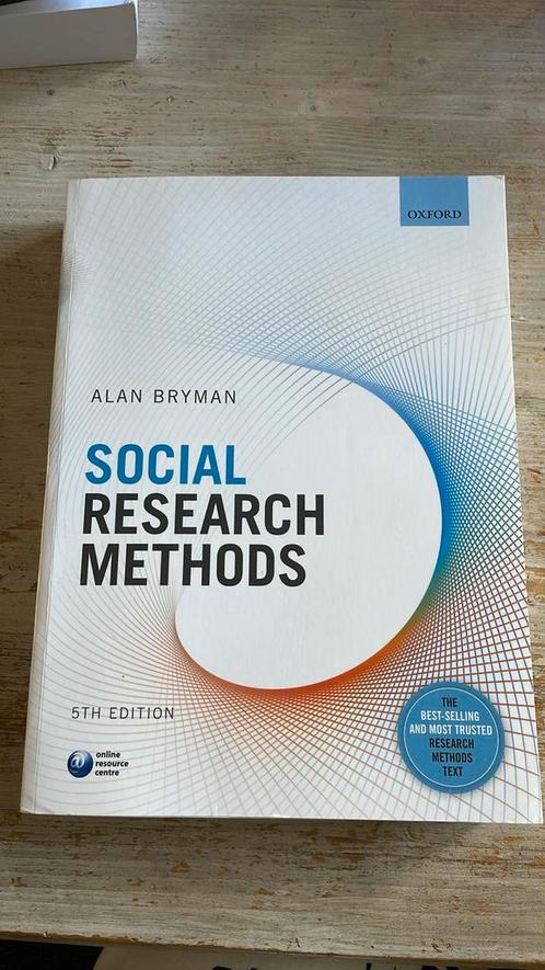 Alan Bryman - Social Research Methods, Boeken, Studieboeken en Cursussen, Nieuw, WO, Alpha, Ophalen of Verzenden