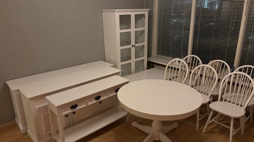 Complete witte woon- en eetkamer - Z.G.A.N. – In één koop, Ophalen