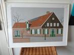 Mooi ingelijst werk van Klaas Bernink genummerd / gesigneerd, Ophalen
