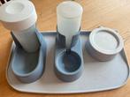 Tupperware dieren water en voer bakken, Dieren en Toebehoren, Ophalen of Verzenden, Gebruikt